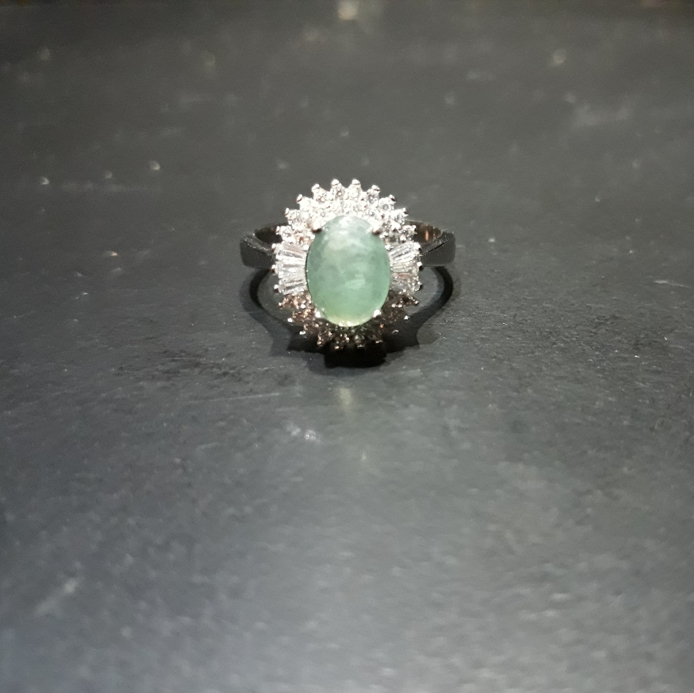 Rare Grandiderite Halo Ring K10